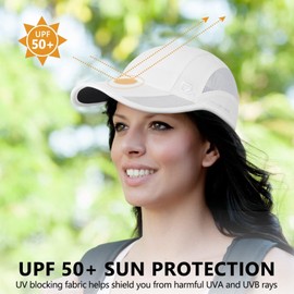 GADIEMKENSD Baseball Cap Quick Dry Sports Hat Unstructured Soft for Men Outdoor Run Golf Dad Bicycle Caps (Pure White, M)