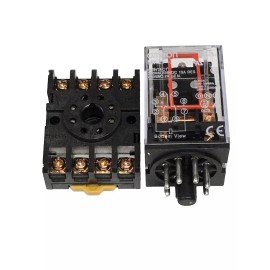 Omron Relay OMRON MK2P-I MK2P MK2 AC 220V AC 8 Pin 10A 250VAC and PF083A Socket 5 PCS