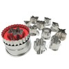 JOKUMO 11 Piece Round Linzer Cookie Cutter Set – High