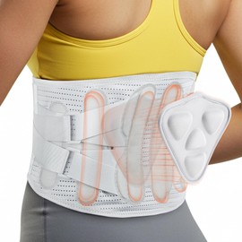 COTOM Back Brace for Lower Back Pain Women - Adjustable Lumbar Support Belts with 3D Massage Pad, Breathable Fabric for Sciatica, Herniated Disc, Scoliosis