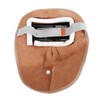 Head‑Mounted Cowhide Welding Helmet Cap Dual Lens Anti‑Spatter Heat Insulation