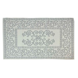 Casatessile Augusta Grigio Cotton Bath Rug 60 x 120 cm