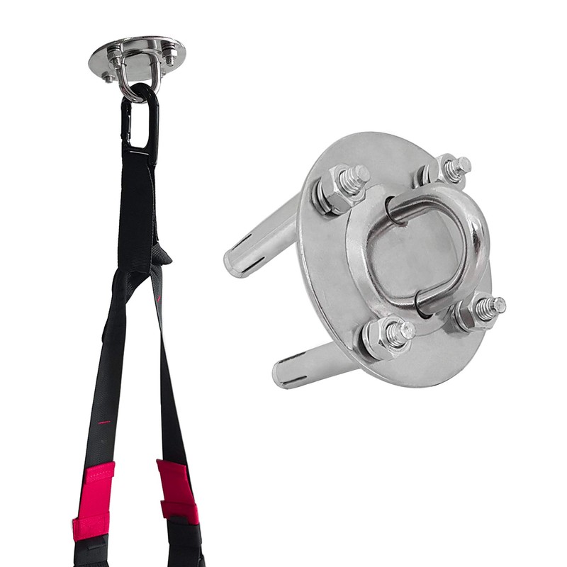 Tayga Soporte Pared Sencillo para Cuerdas de suspensión/Ligas con tornillería