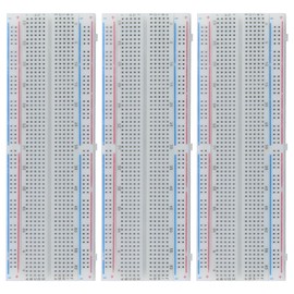 Breadboard, 3PC 830 Point Solderless Breadboard for Arduino Connections and Other Electrical Experiments