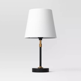 Threshold Set of 2 x Stick Mini Table Lamp Black (Includes LED Light Bulb) - Threshold