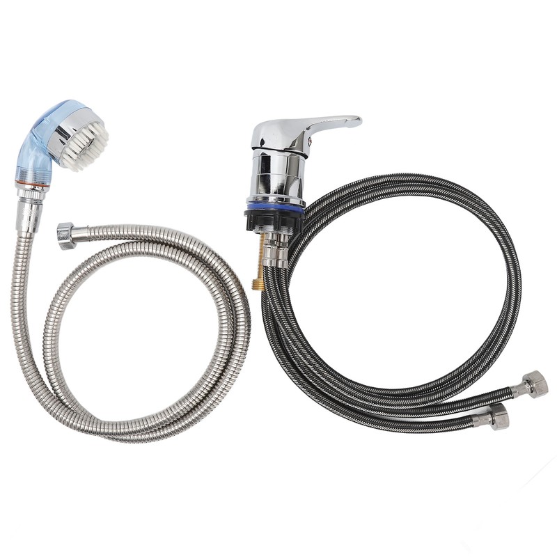 Shampoo Bowl Faucet Sprayer Kit 39.4in Hand Twist Faucet 47.2in