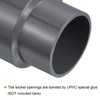 PATIKIL PVC Reduction Pipe Fitting 63 x 50 mm Straight