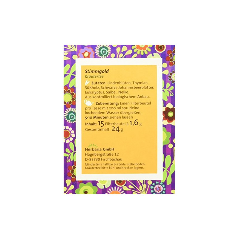 Stimmgold Tea Organic 15 FB