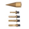 5Pcs Firewood Drill Bit 32mm Wood Log Splitter C45 Steel