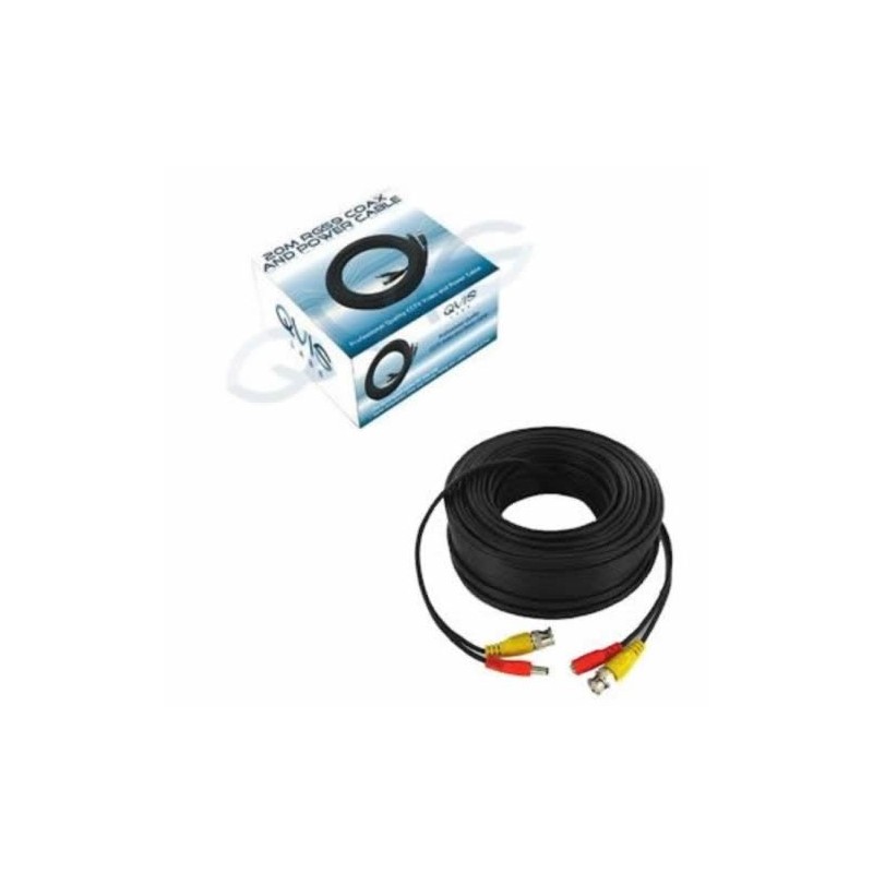 Qvis 20m RG59 CCTV Coax & Power Cable (Boxed) CAB20
