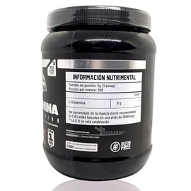 Glutamina 1 kg Sin sabor 200 serv Blackbear Postentreno