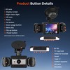 Dash Cam 4 Channel Front and Rear Inside Side, Four