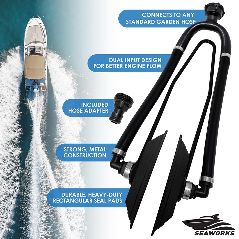 Seaworks Dual Feed Muff Style Boat Motor Flusher | Use