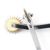 TIHOOD 2PCS Needle Point Tracing Wheel, 4mm Leather Paper ClothSewing