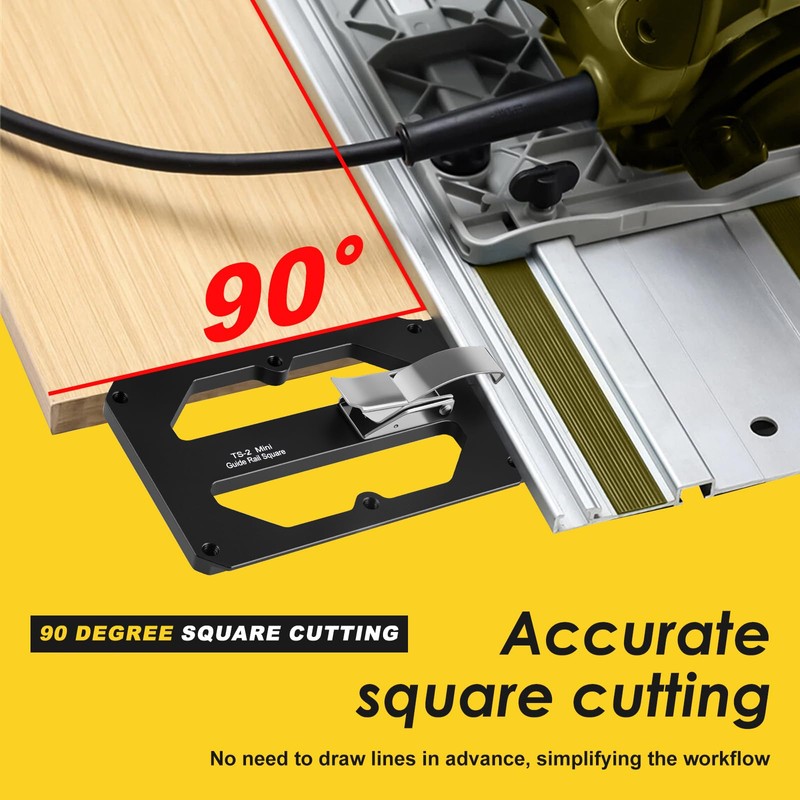 Aluminium Alloy Track Saw Square Guide Accurate Efficient Right Angle