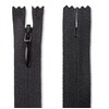 5 inch Invisible Zipper Black Non Separating Zipper Nylon Black