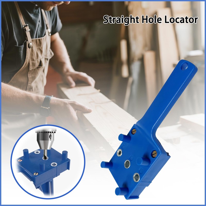 41 Pieces Wood Dowel Jig Kit, 6/8/10mm Precision Drill Guide,
