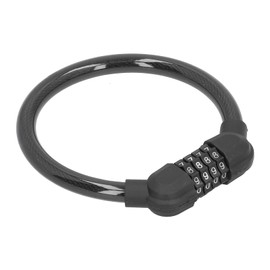 Combinación de Bloqueo de Cable de Bicicleta, Cable de Acero de Servicio Pesado Bloqueo de Bicicleta Antirrobo con Contraseña de 4 Dígitos para Scooter, Motocicleta, Puerta,