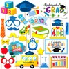 Qpout 26pcs Kindergarten Photo Booth Props,Funny Preschool Graduation Selfie Props