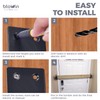 2x4 Door Barricade Brackets, Btowin VCF Pack of 2 U