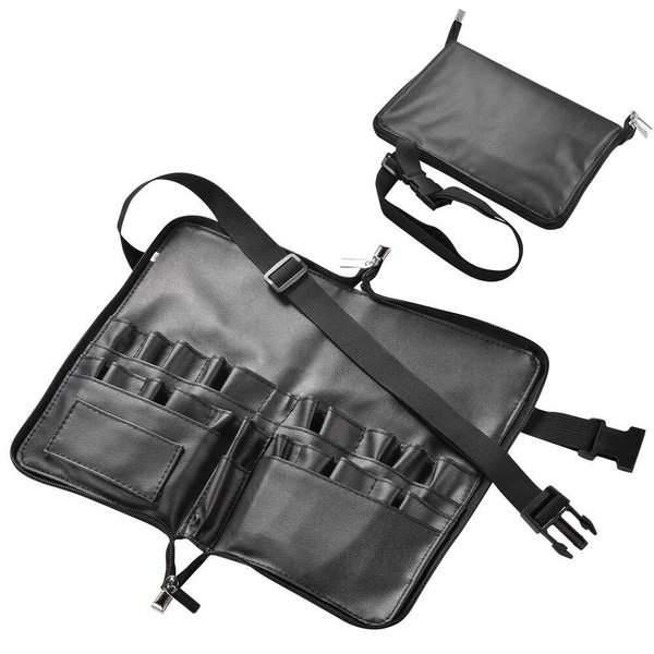 Byootique Brush Holder Waist Bag Cosmetic Makeup Belt Organizer PVC Storage Bag