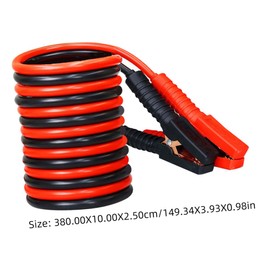 Zerodeko 1pc Heavy Duty Jumper Cables for Car Emergency Power Supply Booster Cables with Strong Clamps for Suvs Trucks and All Vehicle Types