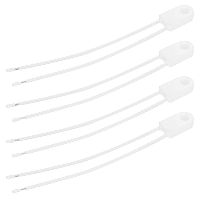 250V 15A Ceramic Thermal Fuse, Shutdown at 125°C, 4 Piece