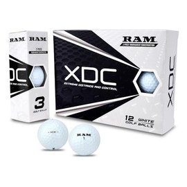 Ram Golf XDC Extreme Distance and Control Golf Balls, White, 12 Pack