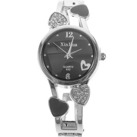 ABOOFAN Women's Bangle Watch, Fashion Crystal Rhinestone Wrist Watch for Ladies Elegant Bracelet Watch for Women, Black