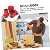 Operitacx 3pcs Aluminum Alloy Bench Dog Short Stoppers for Woodworking