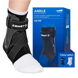 Zamst A2-DX Sports Ankle Support - Breathable Ankle Support for Men and Women with Reinforced Stabilizers for Severe Ankle Sprain
