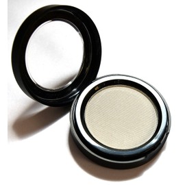 Pure Ziva White Satin Snowflake Pearl Shimmer Finish Pressed Powder Single Vegan Eyeshadow; Talc, Paraben & Cruelty Free