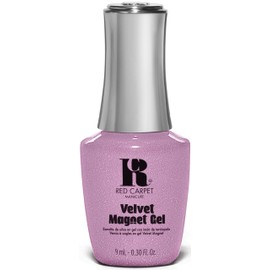 Red Carpet Manicure Fortify & Protect Light Pink Velvet Magnet Gel Gel Polish for Strong, Healthy Nails - Infused with Vitamin A & Biotin - (Simply Magnetic) Led Nail Gel Color, 0.3 Fl Oz