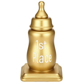 Xuhal Gold 1st Place Baby Bottle Trophy for Baby Shower Games 7 inch Award Winner Medal for Gender Reveal Newborn Party Favors Keepsake Prize