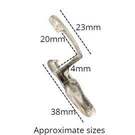 Clip-on Hillarys Type Finger Tab Handle Roller & Pleated Blinds (PL1003)