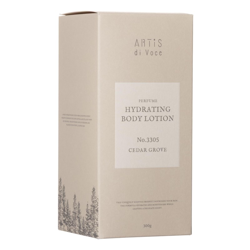 ARTiS di Voce Hydrating Body Lotion 300g 3305 CEDAR GROVE