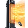 VAGKRI 24” Oscillating Ceramic Tower Space Heater，Fast Ceramic Heater with