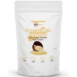 mGanna 100% Natural Gum Acacia/Gum Arabic/Senegal Powder gluten free for Hair and Cosmetic Formulation 227GMS / 0.5LBS