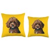 Cool Cavapoo Apparel for Dog Lovers and Owners Throw Pillow