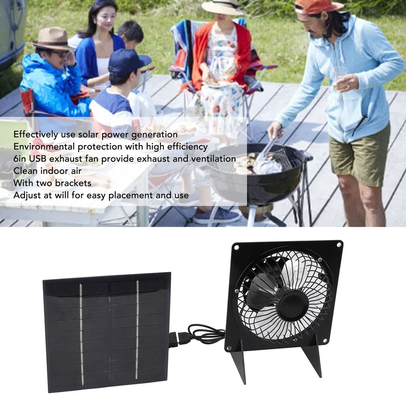 Solar Panel Fan Mini USB Outdoor Portable Cooling Fan Desktop