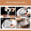 6 Pieces Tamis Flour Sieve Set 6/8/10 Inch Flour Sieve