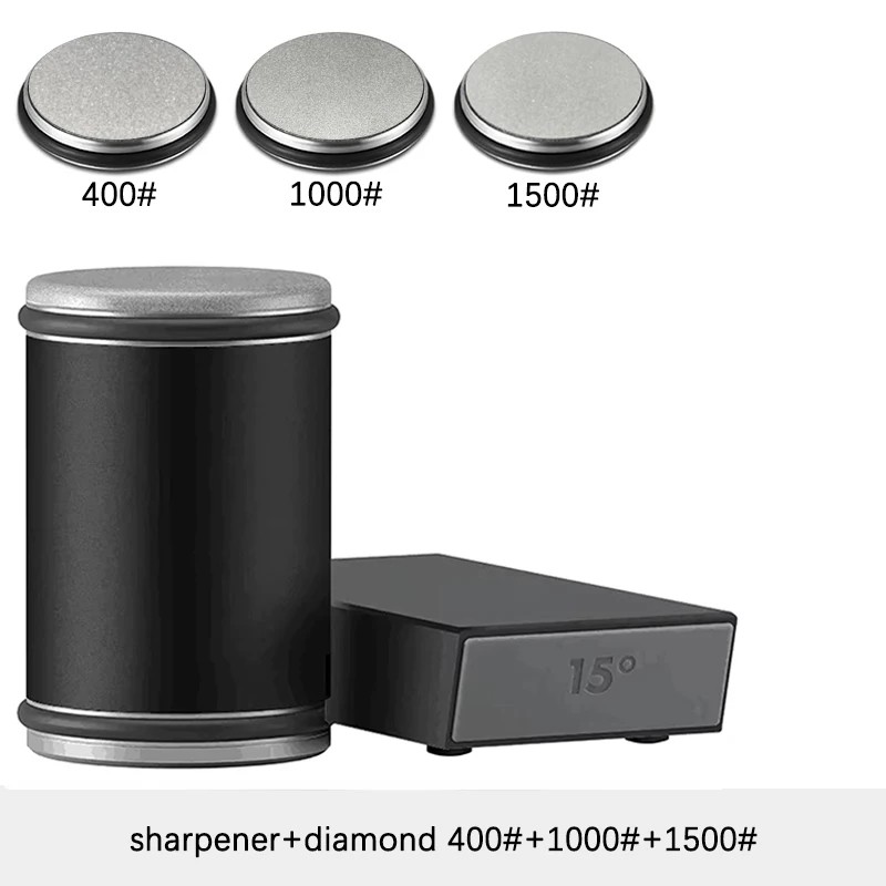 Rolling Knife Sharpener Kit for Kitchen Knives – Double-Sided Edge