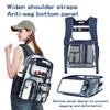 Cusangel Clear Blue Backpack for School, Heavy Duty Backpack for