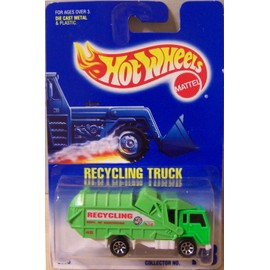 Hot Wheels Recycling Truck #143 Blue & White card item #2073-0910 'n protecto ^G#fbhre-h4 8rdsf-tg1371116
