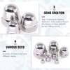 100Pcs 304 Stainless Steel Serrated Metric Acorn Cap Nuts Hex