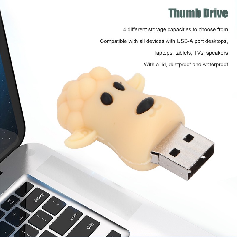 Thumb Drive Portable Cute Cartoon Sheep Doll 2.0 USB Flash