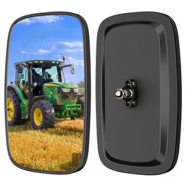 Piclafe Universal Forklift Rear View Mirrors, Square HD Wide-Angle Forklift Convex Mirror for Truck, Forklift, RV, Track Loader, Lorry, 23.5CM x13.5CM, 2PCS