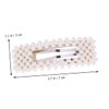 minkissy Unique Pearl Hair Clip Square Design Hairpin Fashion Bang
