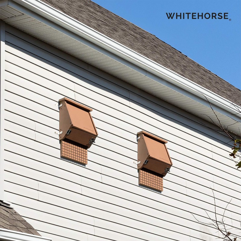 WHITEHORSE Bat House for Outdoors - 4-Chamber Bat Box -