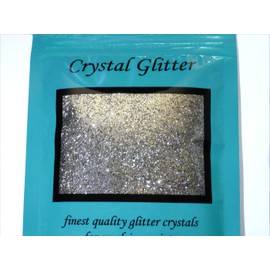 Crystal Glitter for Emulsion Paint, Champagne Silver with Colour Changing Holographic Crystals!